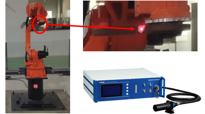 光纖紅外激光測振儀機械手臂仰振測試應(yīng)用